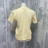 Hand Printed Upcycled Womens Medium Vintage Reference Book Butterfly Page Tee