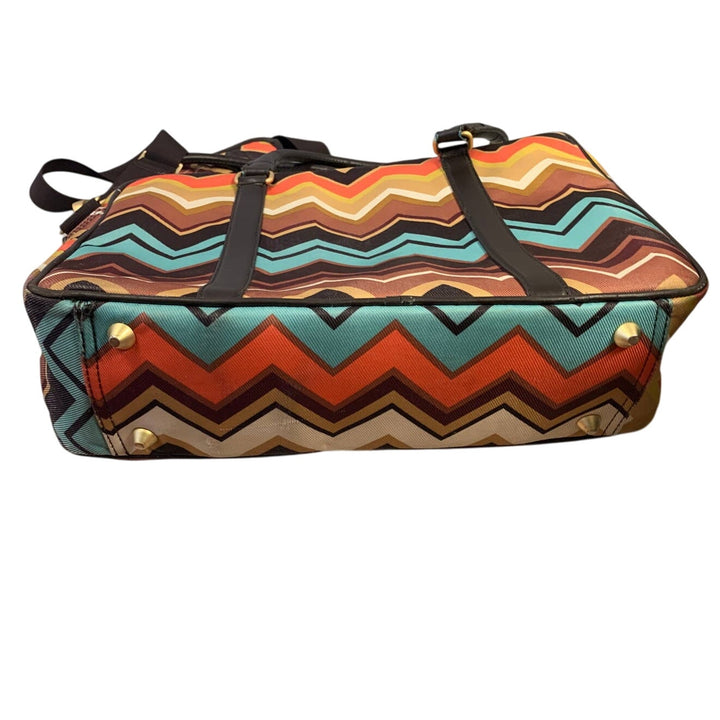 Missoni for Target Chevron Stripe Crossbody Shoulder Bag Purse Lots of Pockets
