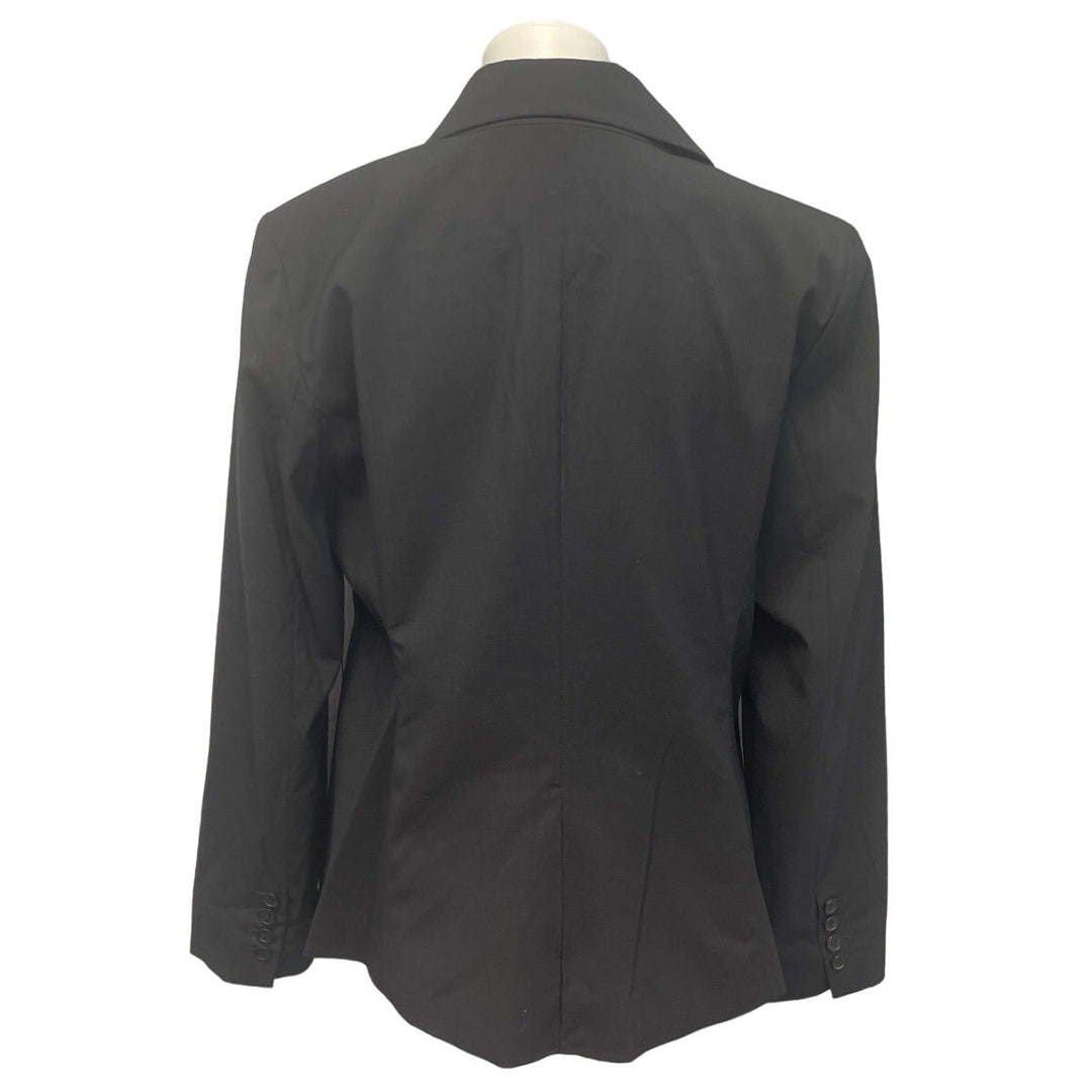 Attention Womens Size 12 Long Sleeve Button Up Lined Faux Pockets Career Jacket