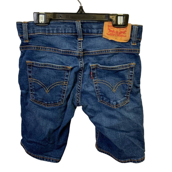 Levi Strauss &amp; Co 511 Kids Size 8 Slim Stretch Cotton Blue Denim Jean Shorts