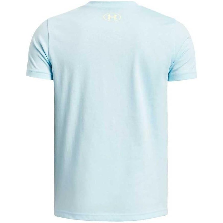 NWT New Under Armour Boys Small Boxed Ombre Logo Short Sleeve Tee Shirt