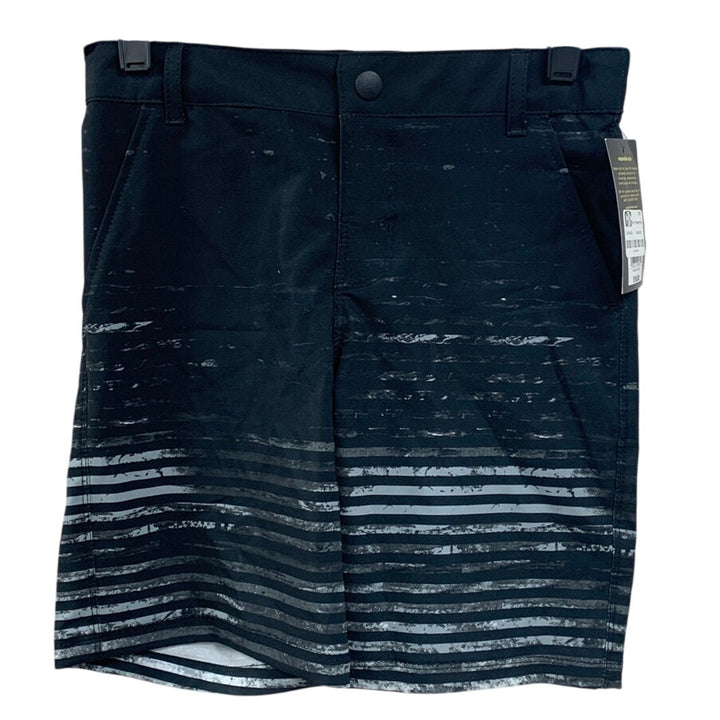 NWT New Art Class Boys Size 5 Black White Striped Lined UPF 50+ Swimming Trunks