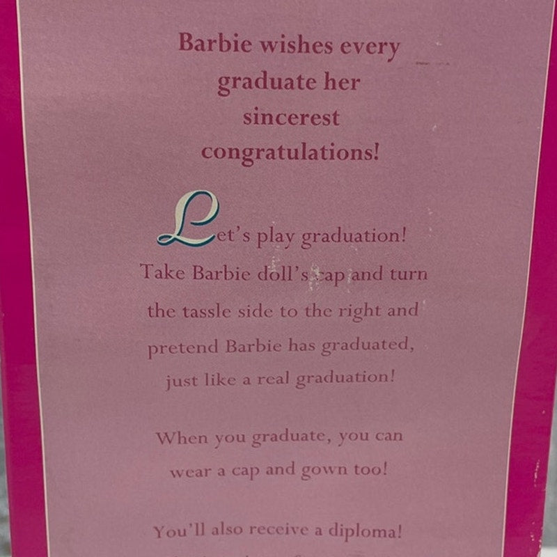 Vintage Class of 1998 Limited Edition Graduation Barbie in Original Damaged Box