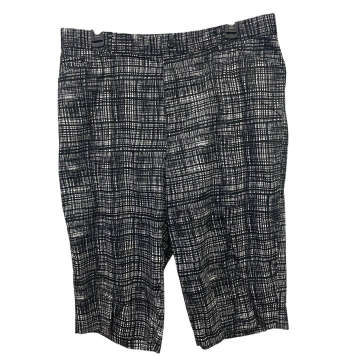 Christopher &amp; Banks Womens Size 16 Stretch Cotton Skimmer Plaid Shorts