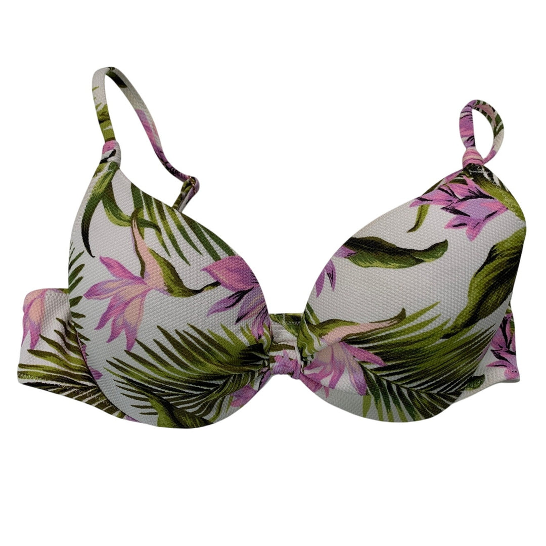 New Shade &amp; Shore Womens 36B Tropical Floral Underwire Bikini Top ONLY