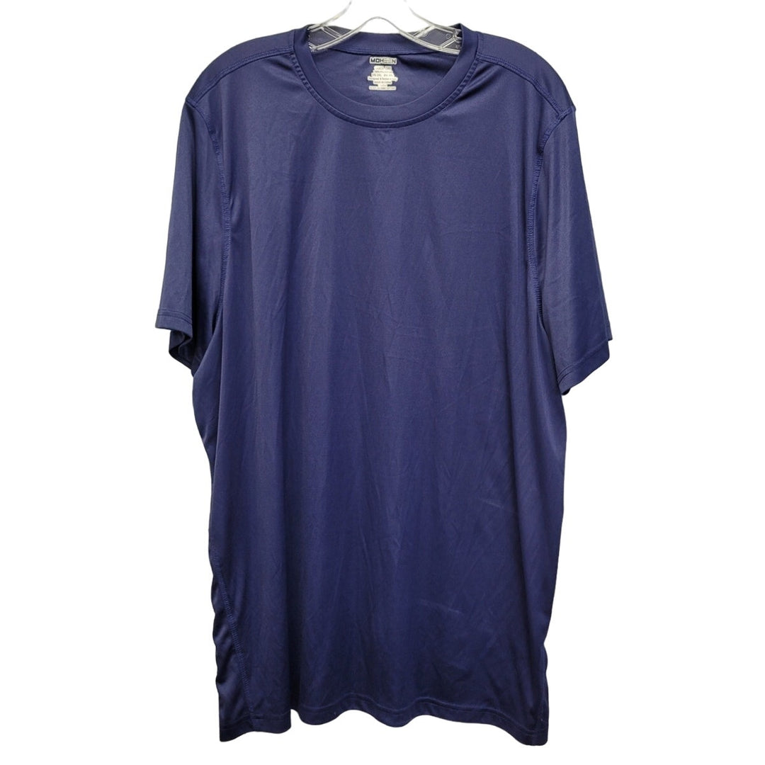 Moheen Mens 2XL 100% Polyester Cool Dri Short Sleeve Crew Neck Athletic Shirt