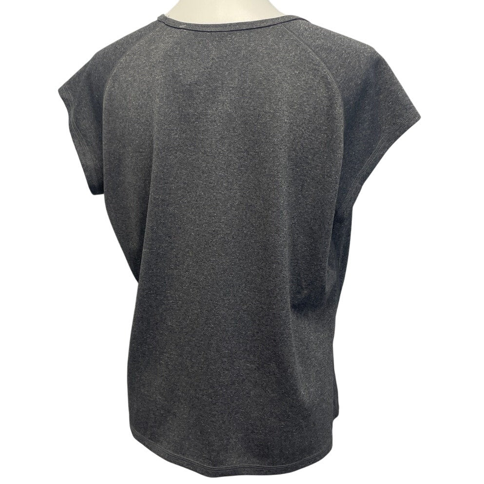 Hand Printed Upcycled Womens XL Race Day Crew Neck Athletic Tee Shirt