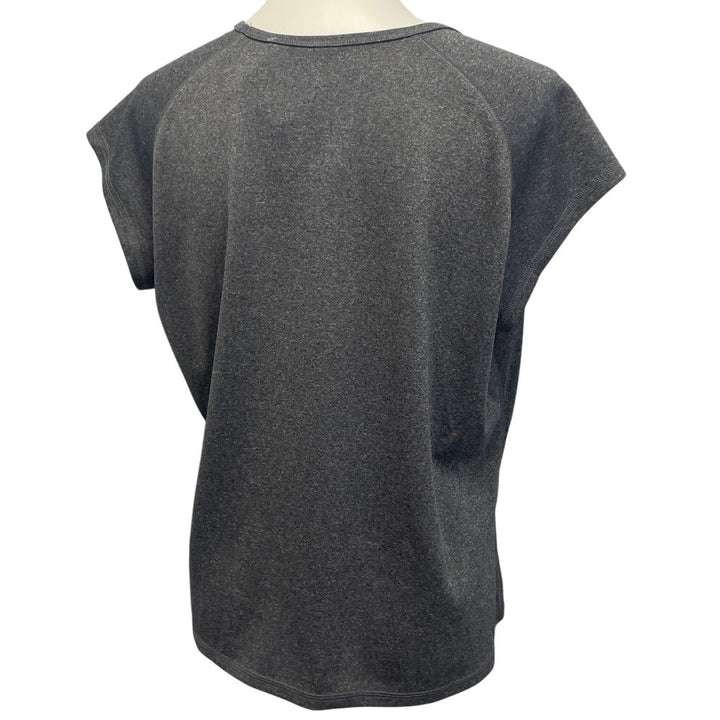 Hand Printed Upcycled Womens XL Race Day Crew Neck Athletic Tee Shirt