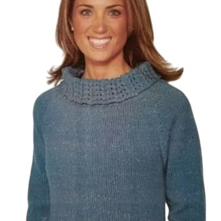 New Plymouth Yarn S387 Mira Mira Belle Pullover Ladies Sweater Knitting Pattern