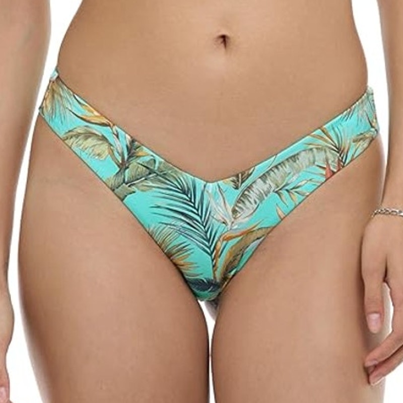 NWT New Body Glove Womens Small Molokini Tropical Cheeky Coverage Bikini Bottoms