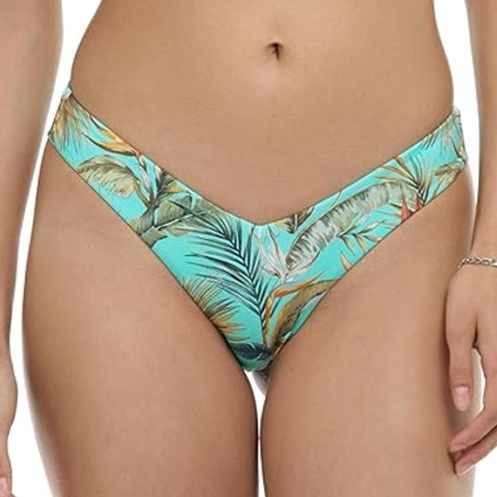 NWT New Body Glove Womens Small Molokini Tropical Cheeky Coverage Bikini Bottoms