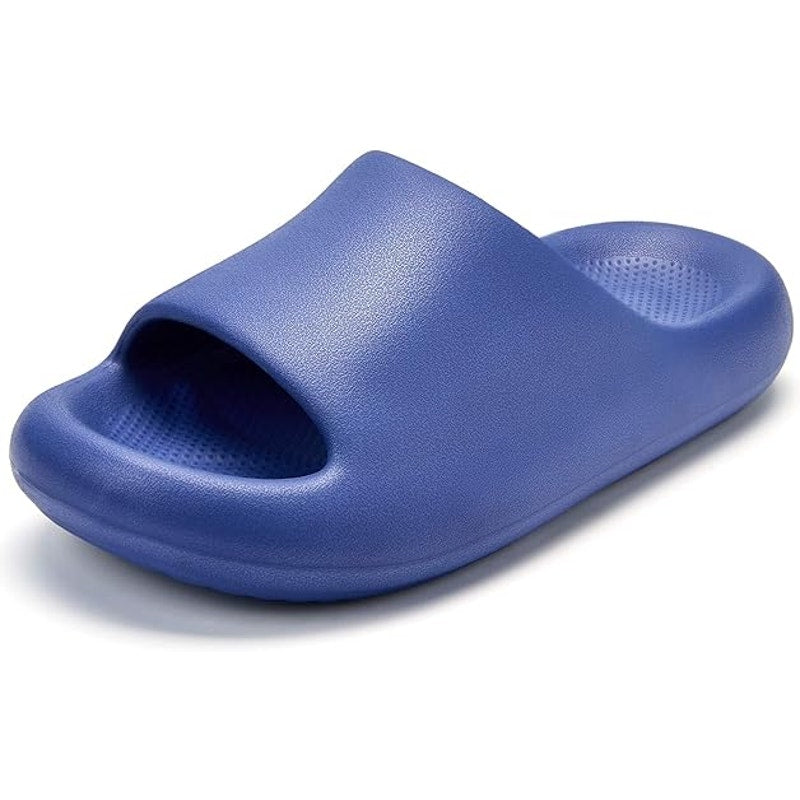 New Falada Mens Size 11.5 Royal Blue Slide On Mule Slipper Cushioned House Shoes