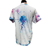 Hand Printed Upcycled Womens Medium Equality Rainbow Pride Tie Dye Tee