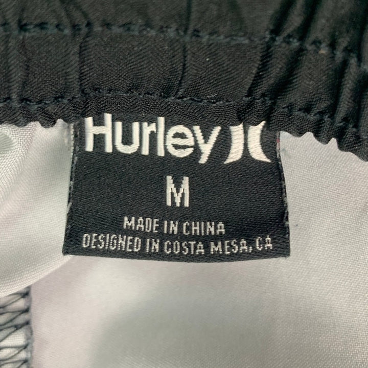 Hurley Mens Medium Drawstring Swim Trunks Webbed Pocket Board Shorts