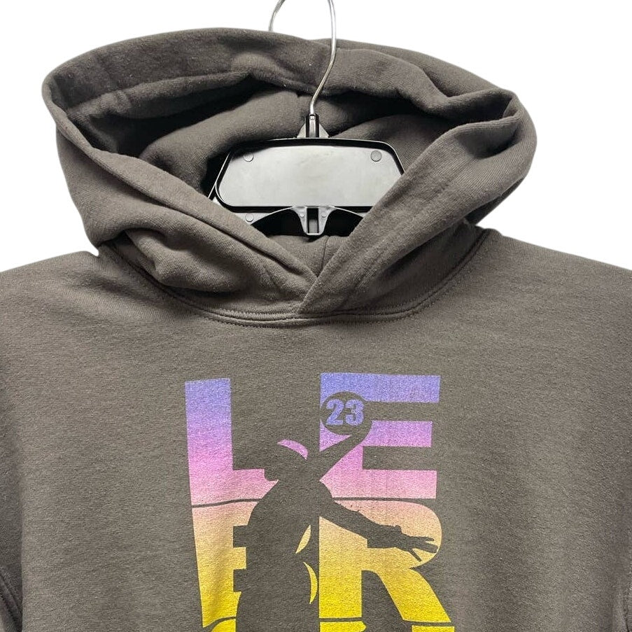 LeBron Basketball Youth Large Cotton Blend Long Sleeve Hoodie Sweatshirt Pockets