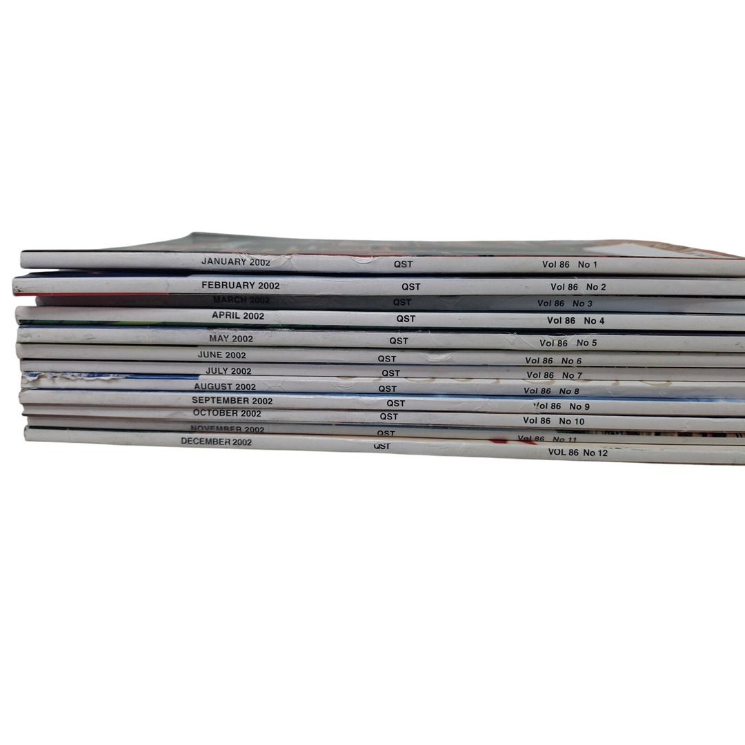 Vintage 2002 QST National Assn Amateur Radio Magazine FULL Year 12 Issues Lot
