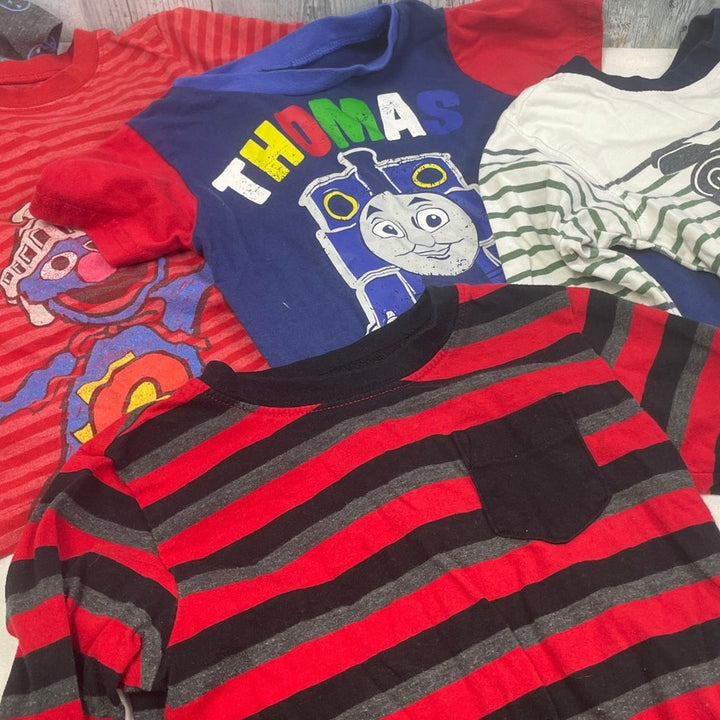 Lot of 5 Baby Boys 2T Long &amp; Short Sleeve Grover Thomas Tee Shirts Tops