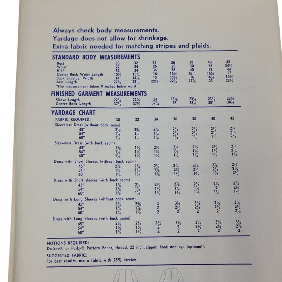 Vintage 1974 Stretch &amp; Sew 1500 Basic Sheath Dress Knit Fabric Uncut Pattern