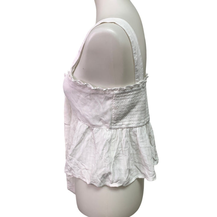 New American Eagle Womens Medium Sweetheart Front Tie Adjustable Thin Strap Top