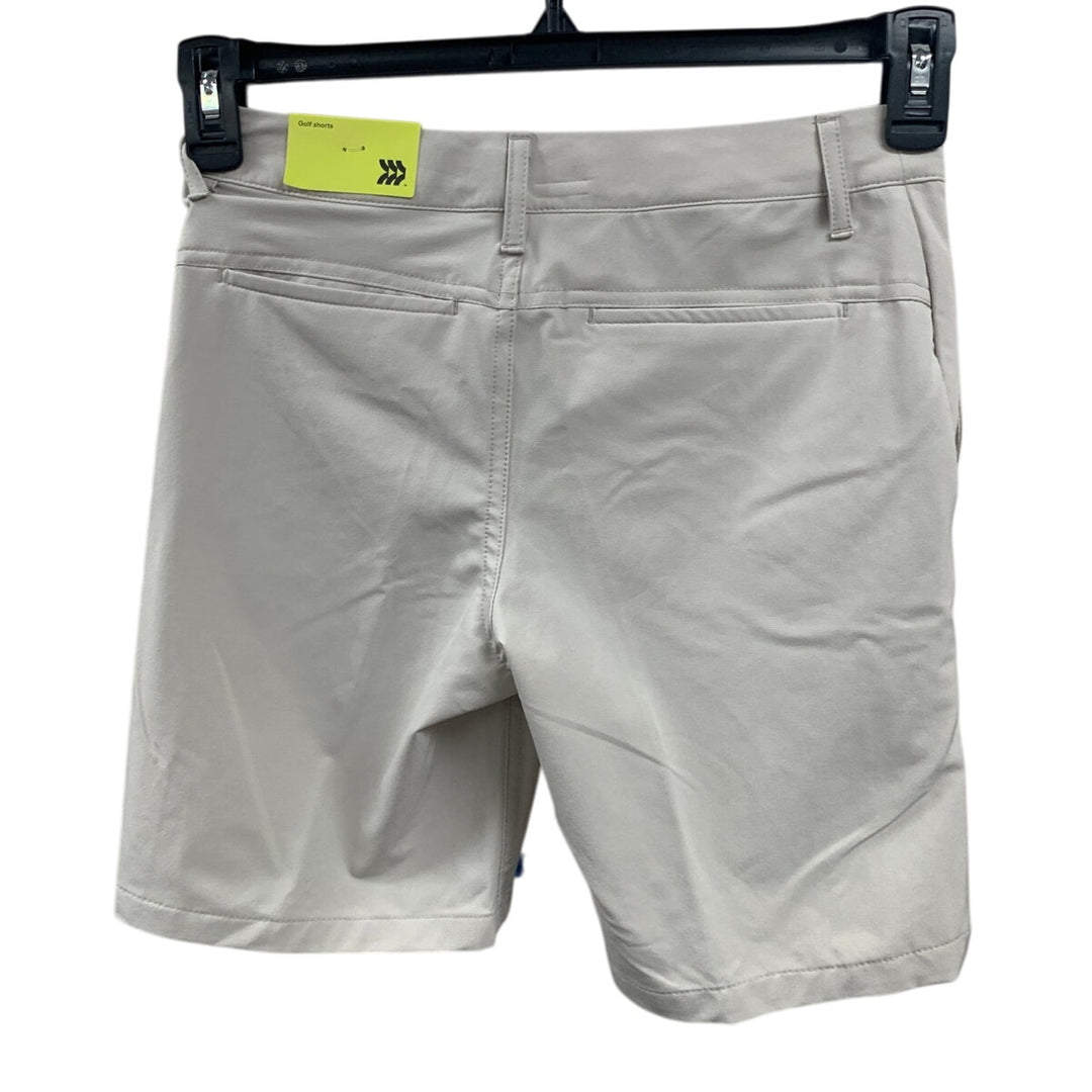 New All In Motion Kids Size 6 Moisture Wicking UPF 50+ Tan Golf Shorts