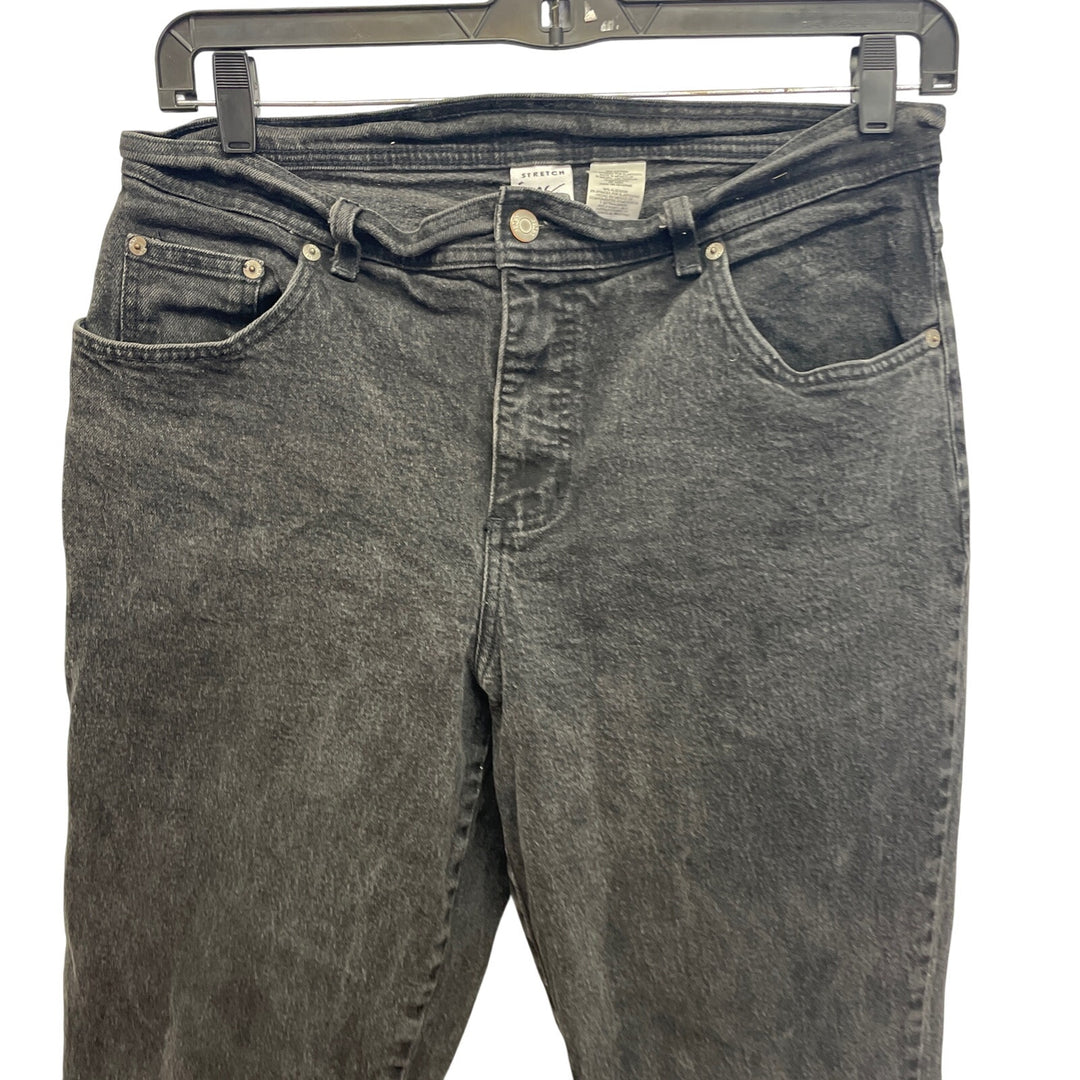 JMS Just My Size Womens 16W Black Cotton Stretch Straight Leg Denim Jeans