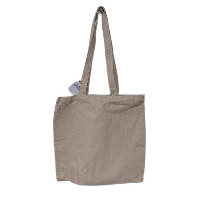 Upcycled Hand Printed Architecture Columns Castle Canvas Shopper Tote Bag