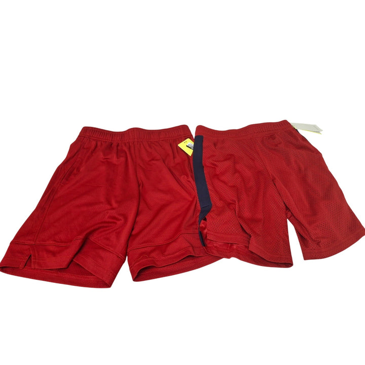 Lot of 2 New All in Motion Boys Medium Elastic Drawstring Long Sport Shorts