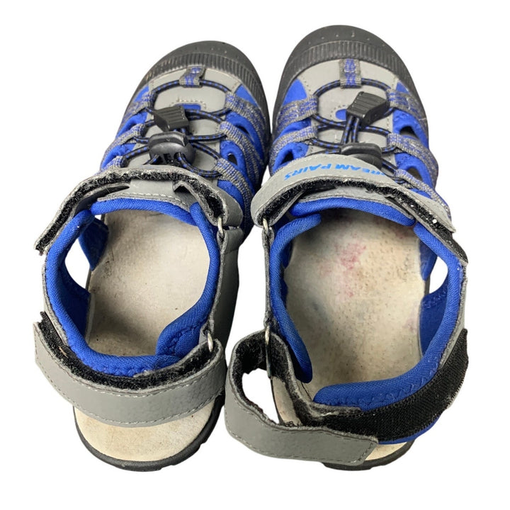 Dream Pairs Boy Size 2 Blue Gray Hook Loop Close Toe Athletic Sport Sandal Shoes