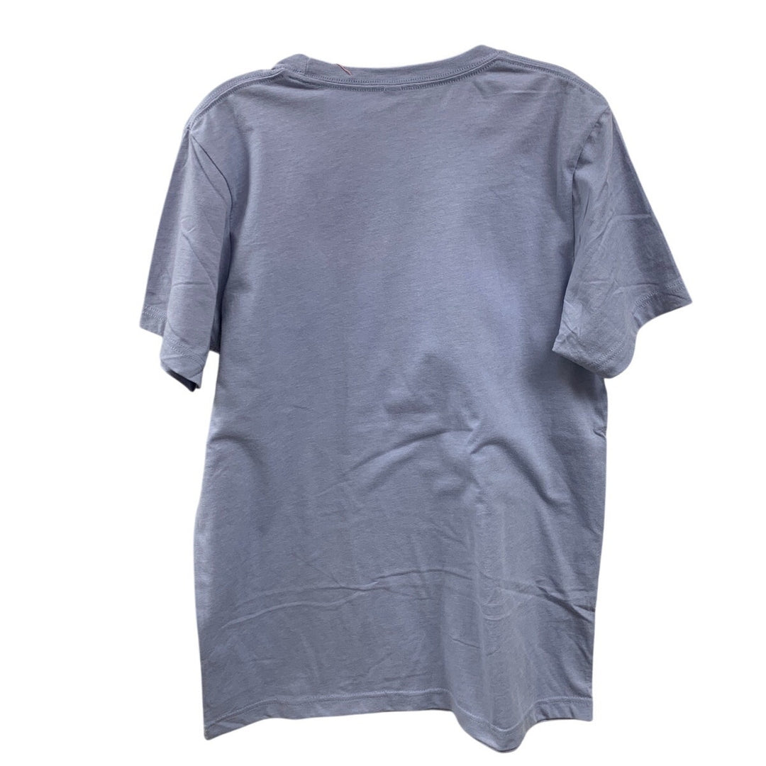 New Hand Printed Womens Medium I Identify As Late Pronouns Are Almost There Tee
