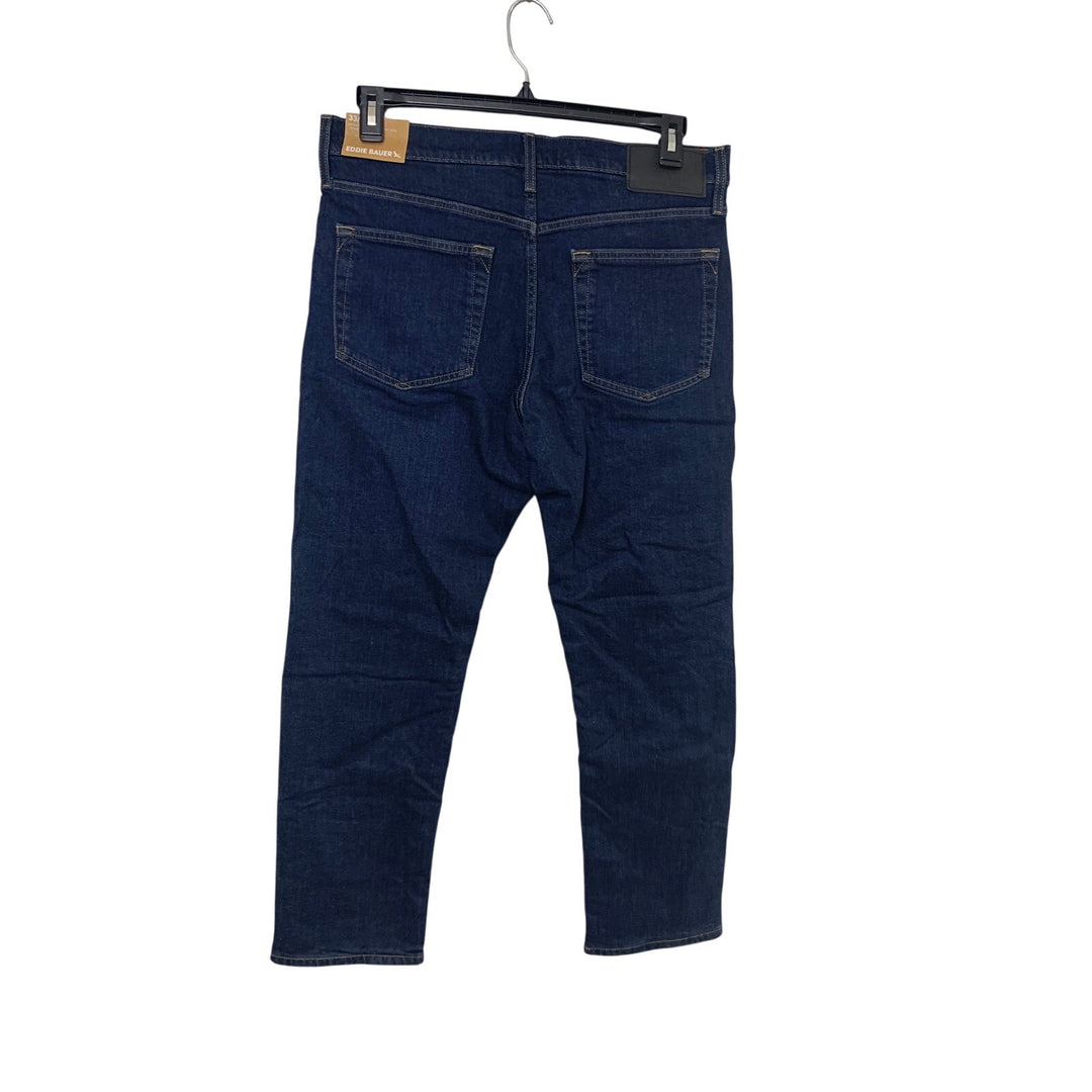 New Eddie Bauer Mens Deep Indigo Straight Fit Eddie&