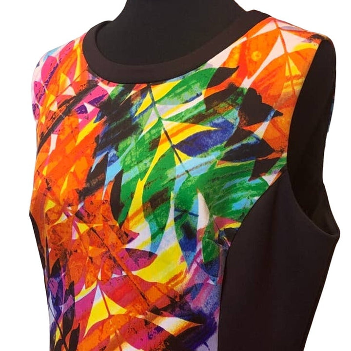 London Style Collection Womens Size 16 Bodycon Slimming PolyBlend Floral Dress