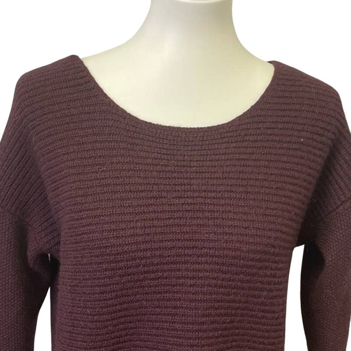 Bar III Womens XL Wool Blend Long Sleeve Ribbed Crew Neck Pullover Sweater