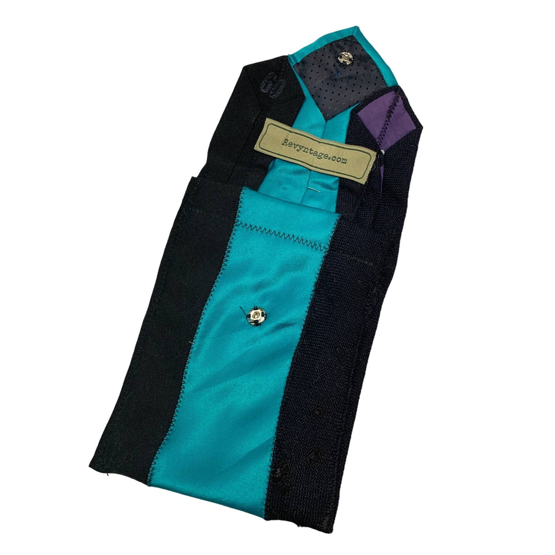 Handmade Upcycled Vintage Necktie Snap Pouch Organizer