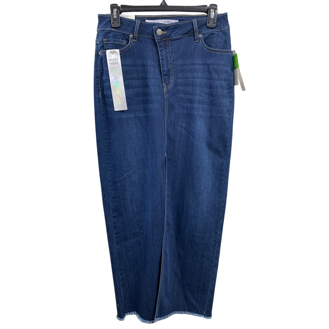 New Tinseltown Juniors Size 3 Hi Rise Stretch PolyCotton Long Denim Maxi Skirt