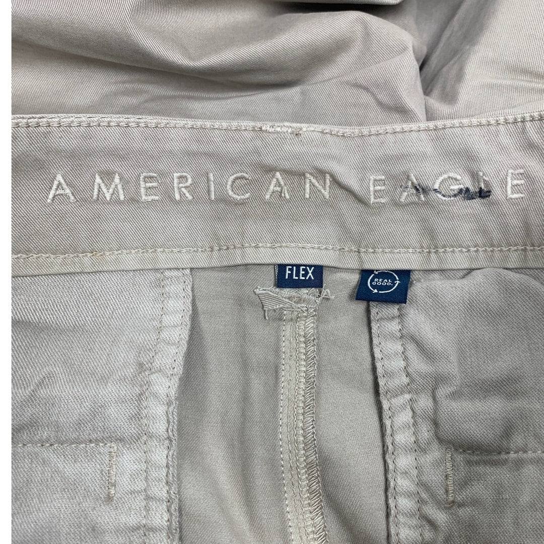 New American Eagle Womens 32X34 Cotton Blend Flex Slim Chinos w Pockets
