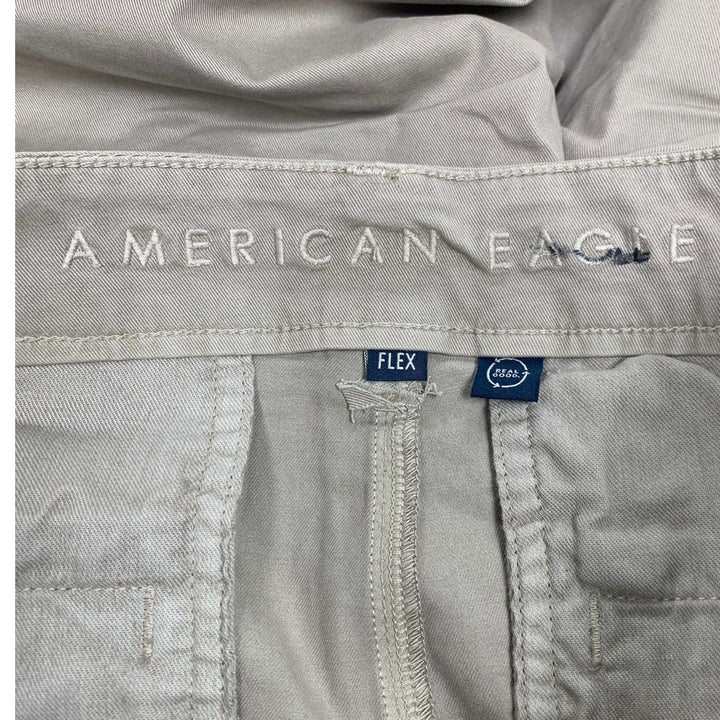 New American Eagle Womens 32X34 Cotton Blend Flex Slim Chinos w Pockets