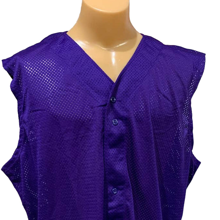 New Tag Team Uniform Adult XL Button Down Baseball Mesh Jersey Tank Top