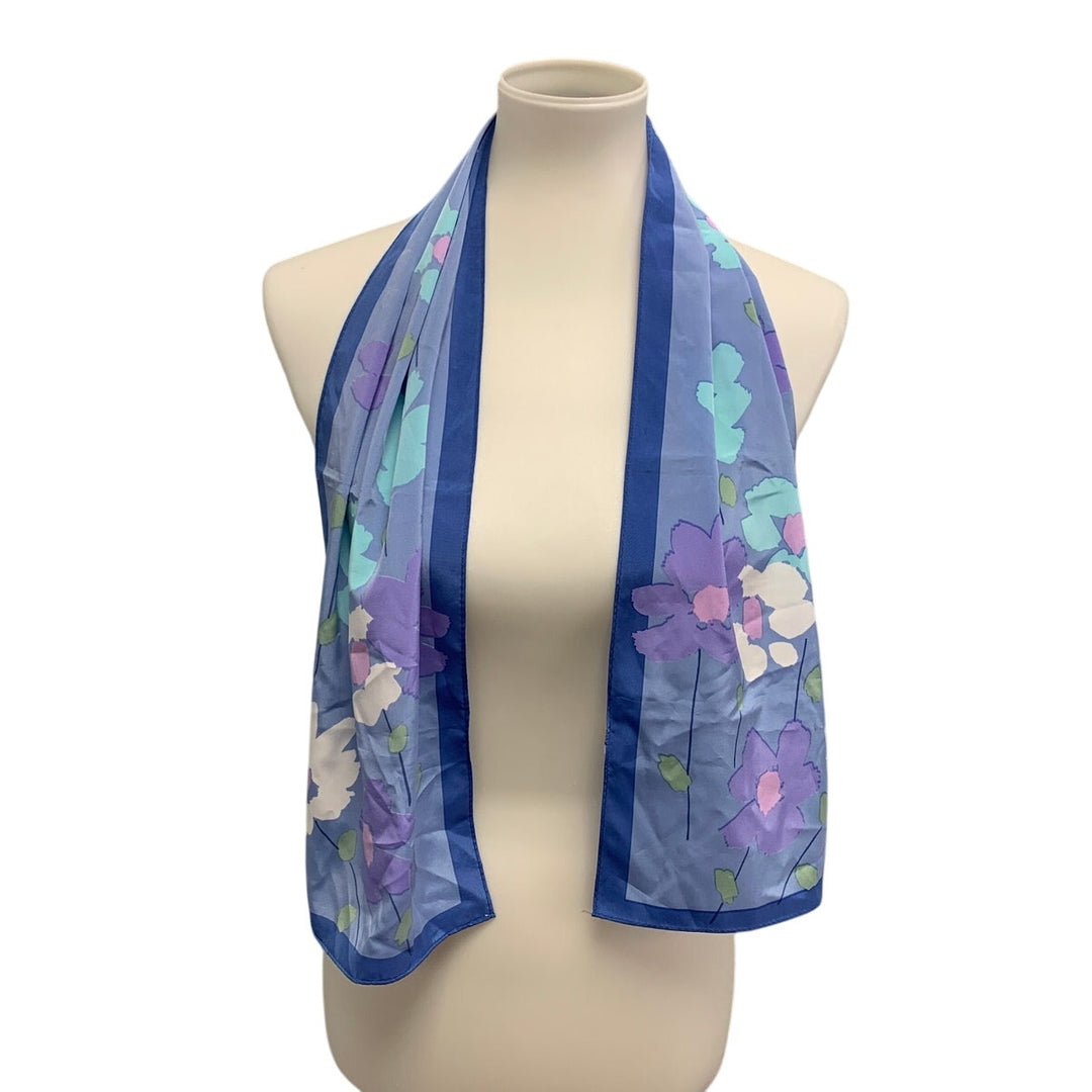 Vintage Womens Verasa by Vera Polyester Rectangular Floral Fashion Scarf