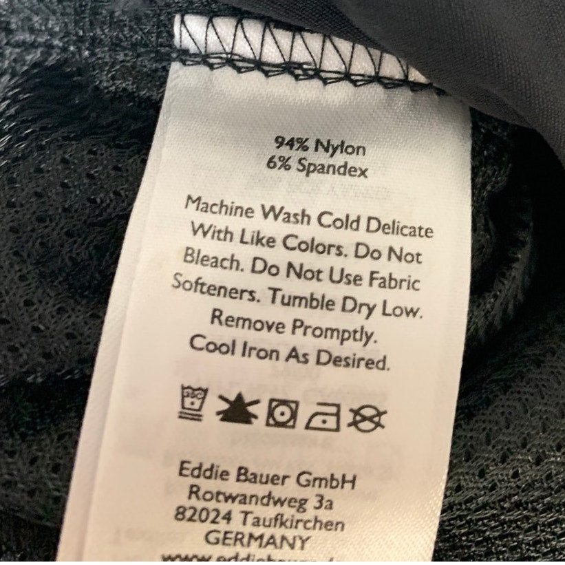 New Eddie Bauer Womens Black Mid Rise UPF 50+ Flexion StormRepel Guide Shorts