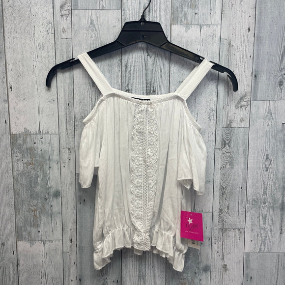 New IN Girl San Francisco Girls XL Off Shoulder Rayon Gathered Peasant Blouse