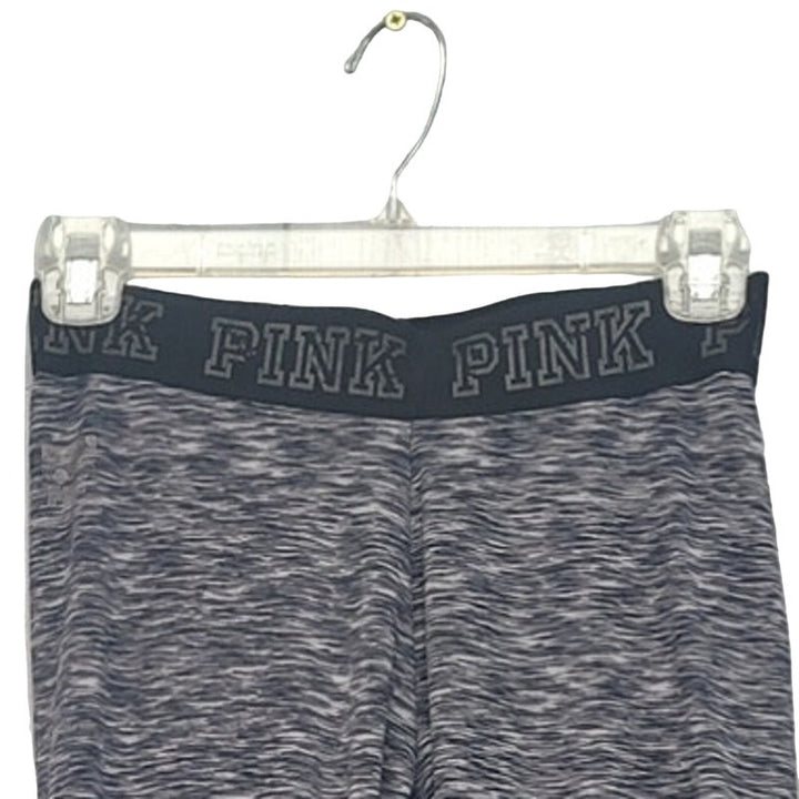 PINK Victoria Secret Womens Small PolyElastane Heathered Capri Leggings