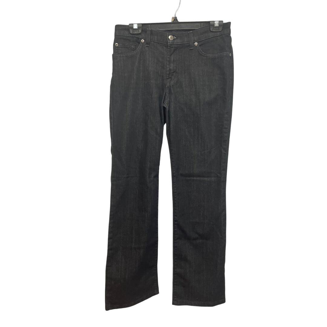 David Kahn Jeanswear Womens Size 6 Straight Leg Cotton Blend Black Denim Jeans