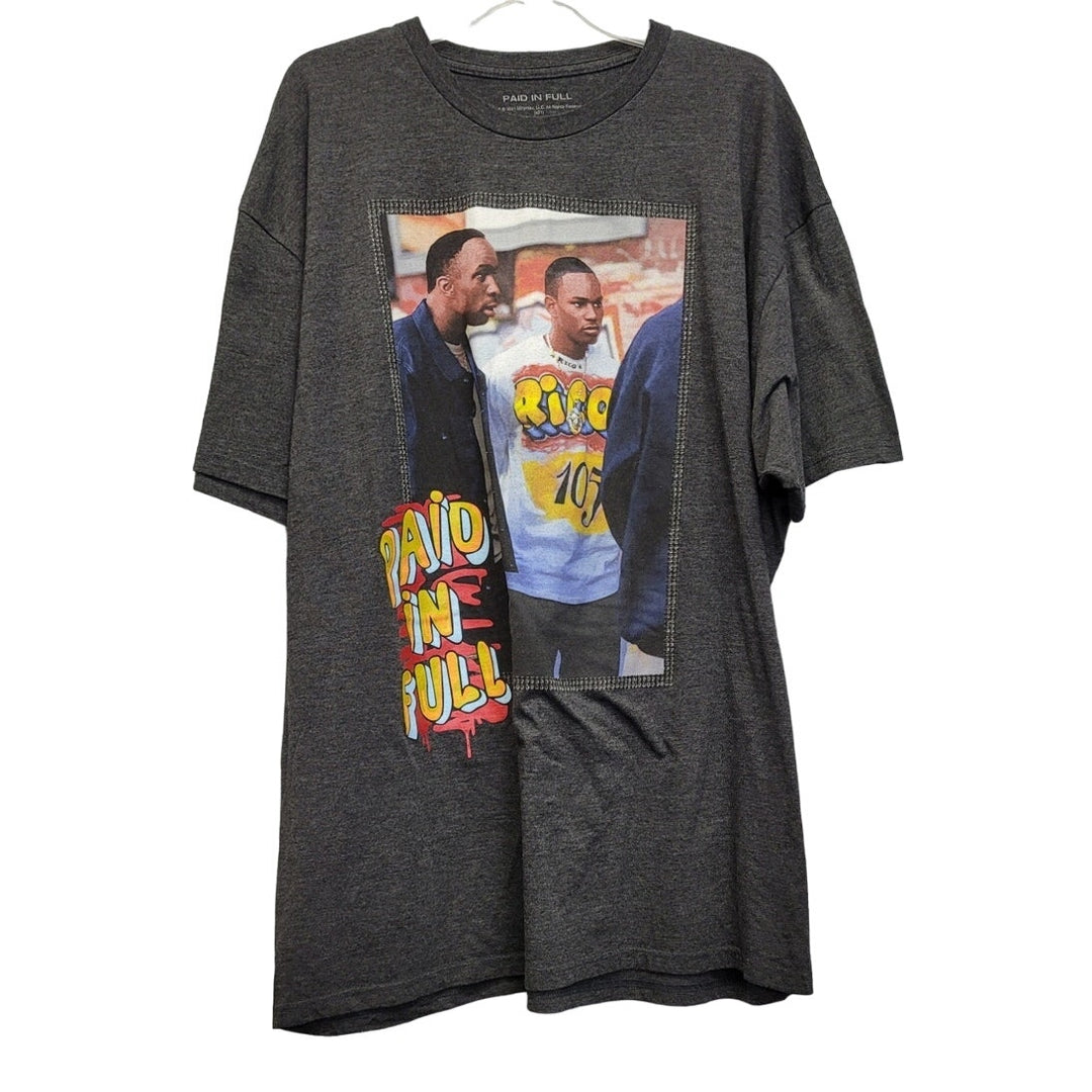 Paid In Full Film Mens 2XLB PolyCotton Short Sleeve Crew Neck Tee Shirt