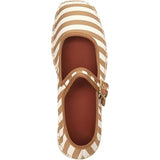 Womens Size 9.5 Brown Striped Mary Jane Woven Espadrilles Platform Sandal Shoes
