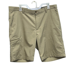 Greg Norman Mens Size 38 PolySpandex Long Tan Board Athletic Golf Shorts