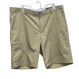 Greg Norman Mens Size 38 PolySpandex Long Tan Board Athletic Golf Shorts