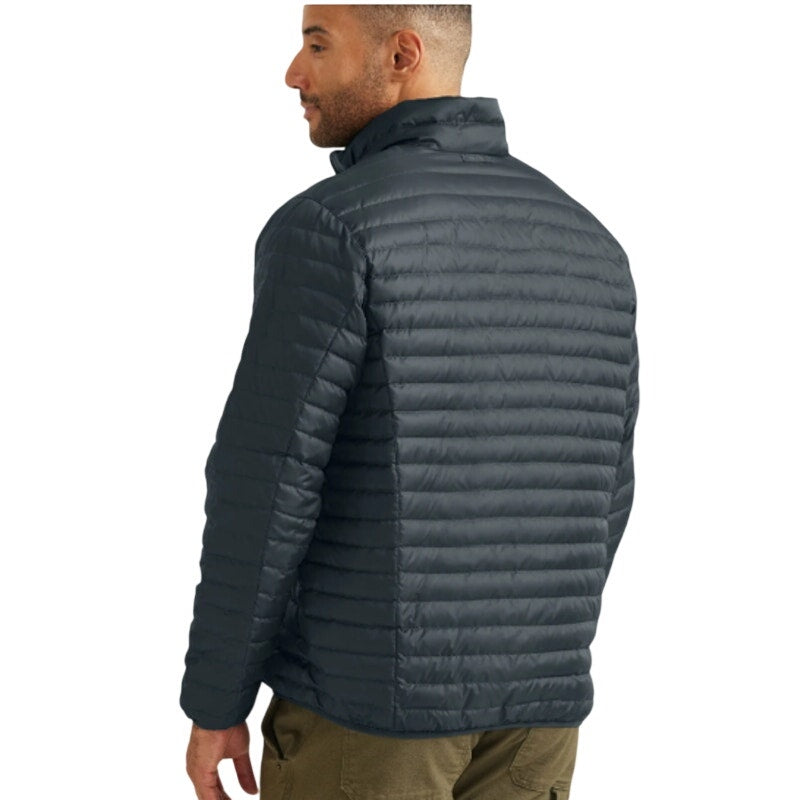 New Eddie Bauer Mens Storm Gray Microlight 650 FP Down Packable Puffer Jacket