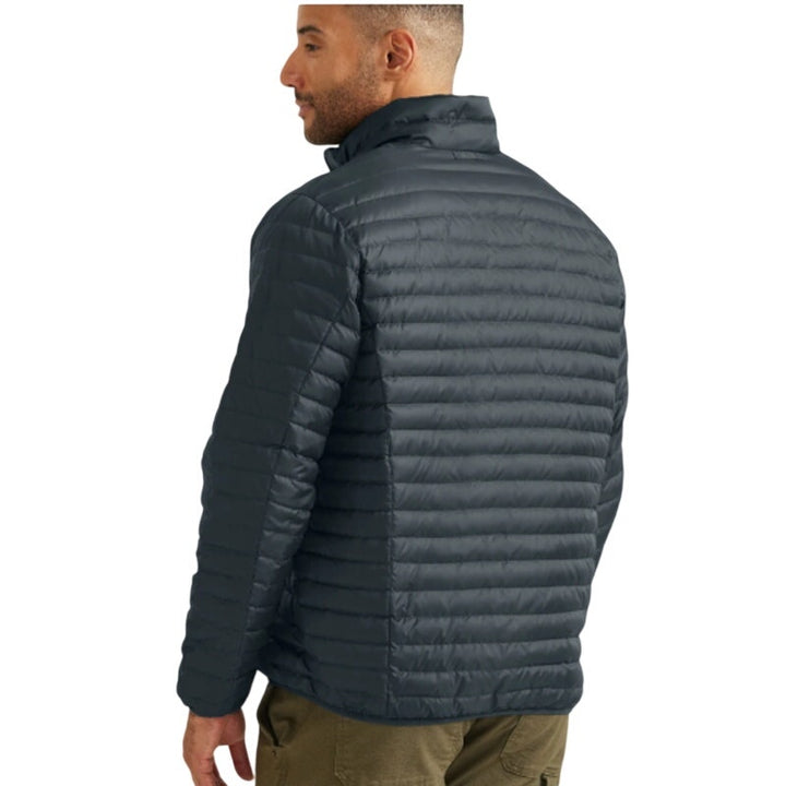 New Eddie Bauer Mens Storm Gray Microlight 650 FP Down Packable Puffer Jacket