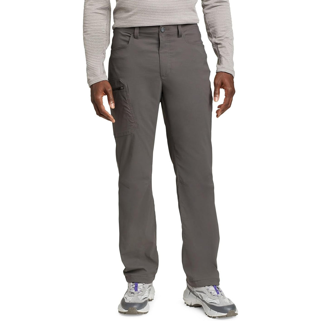 New Eddie Bauer Mens Dark Gray Guide Pro Lined Rainier Active Fit Casual Pants