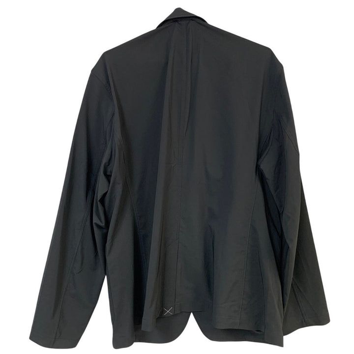 New Eddie Bauer Mens Size 44 Black Button Front Get Away Travel Blazer w Pockets